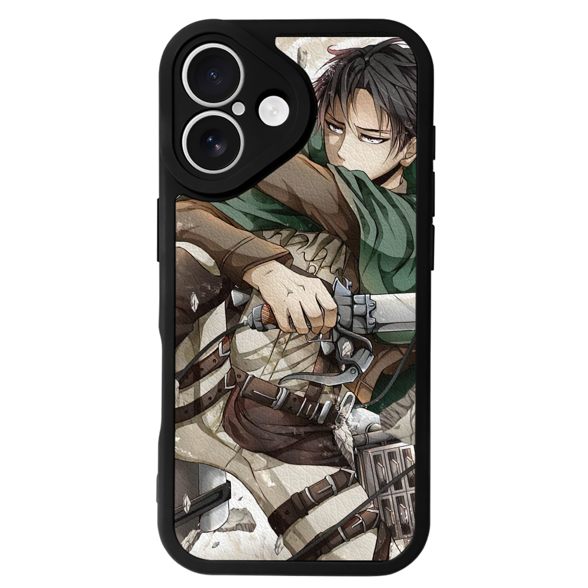 （画像用） 進撃の巨人 Attack on Titan 【iPhone 16シリーズ対応】シリコンスマホケース（レザー調） 材質：シリコン